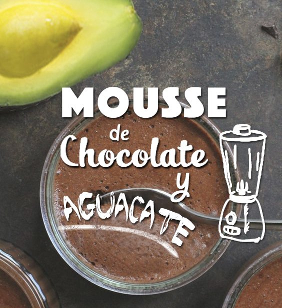 receta mousse chocolate y aguacate