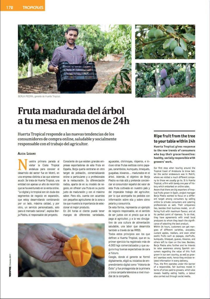 Revista Mercados Fruta madurada del árbol a tu mesa