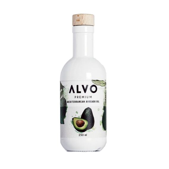 botella de aceite de aguacate virgen extra alvo